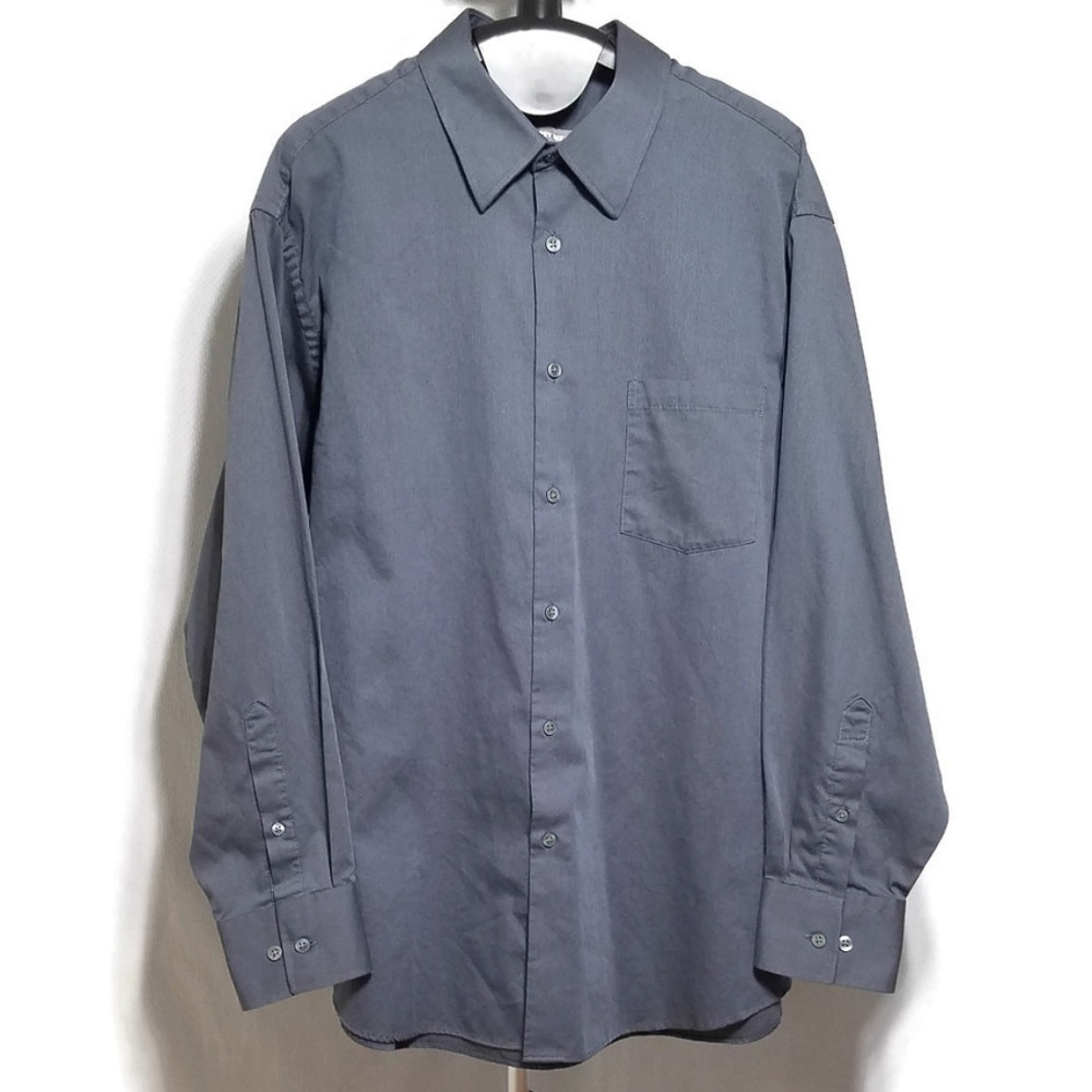 Geoffrey Beene Classic Fit Gray Dress Shirt
